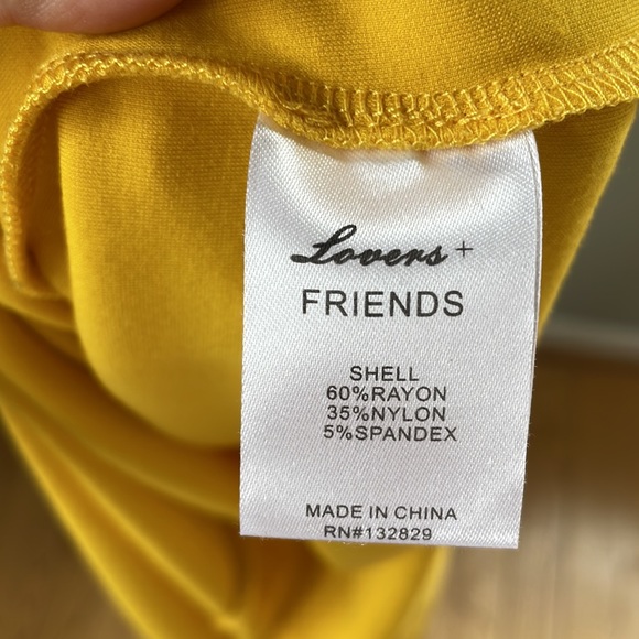 Lovers & Friends off the shoulder high-slit maxi dress NWT Size XS - Picture 14 of 15